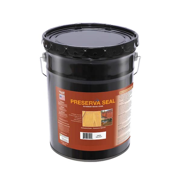 Preserva Seal Dark Walnut Exterior Stain and Sealer 5 G