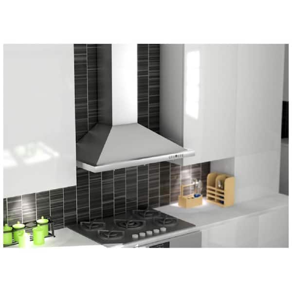 42 in. 400 CFM Convertible Vent Wall Mount Range Hood in Outdoor Approved Stainless Steel