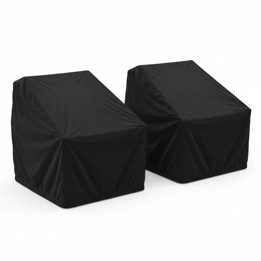 Mesa Large Square Black Patio Chair Cover, 2-Pack price history on PriceWatchPro