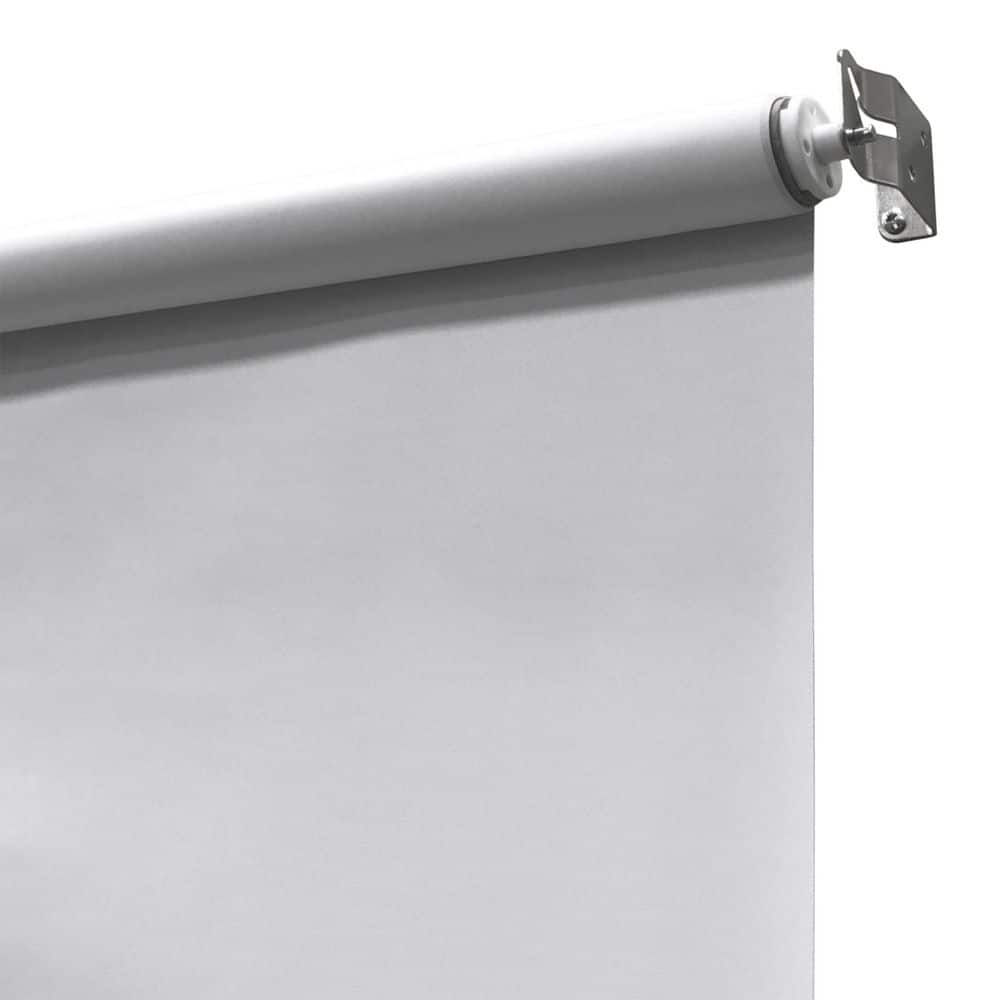 White Vinyl Cordless Room Darkening Roller Shade 39 x 72 Inches