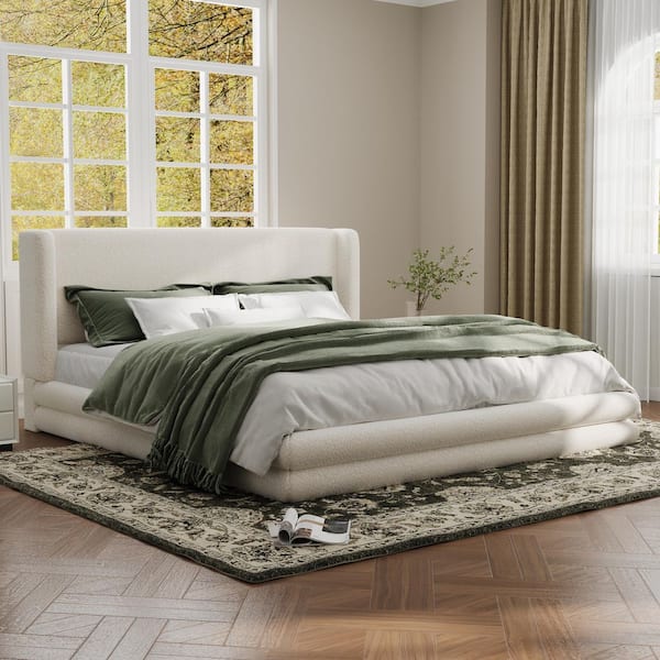 CHRISTOPHER KNIGHT HOME Quorin Modern White Wood Frame King Size ...