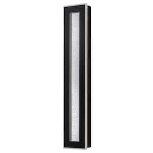 Kinsley 4.3 in. 2-Light Modern Integrated LED Black Wall Sconce Lighting