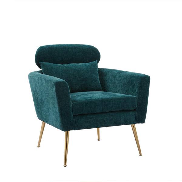 peacock blue accent chair