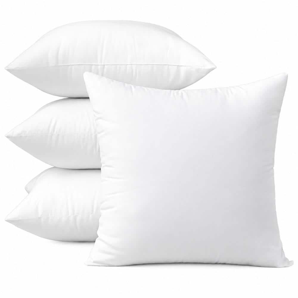 4-Pack 18 in. x 18 in. Outdoor Throw Pillow Inserts, Water-Resistant Square Pillow Forms for Patio Sofa and Porch price history on PriceWatchPro