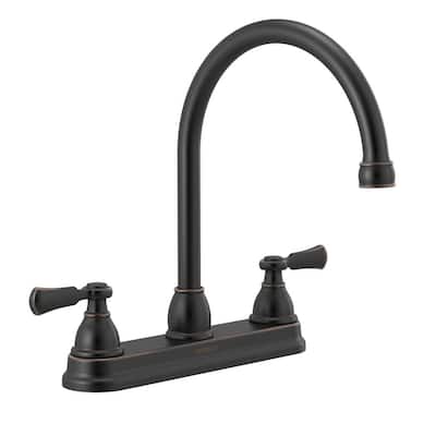 3 Hole 8 In Widespread Kitchen Faucets Kitchen The Home Depot