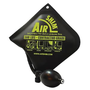 Contractor Grade AirShim Inflatable Pry Bar and Leveling Tool that Holds Up To 300 lbs.