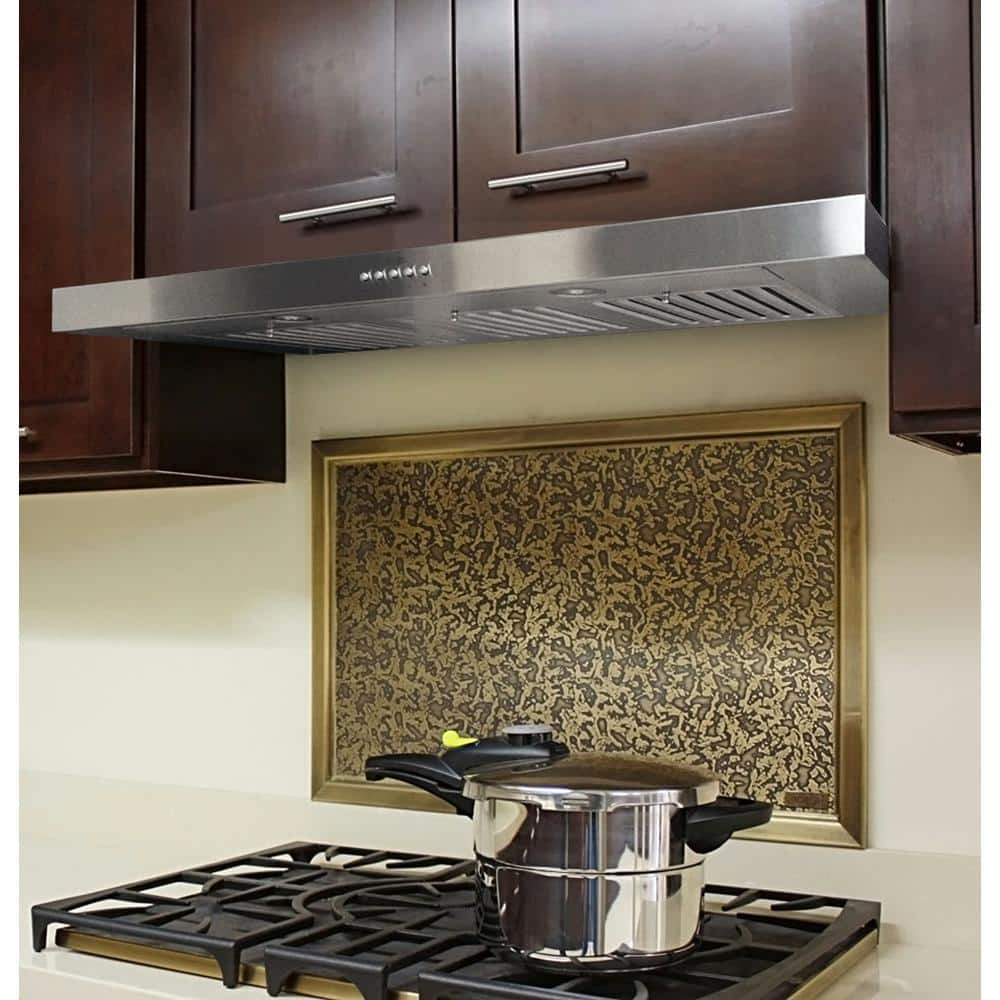 42-Inch Stainless Steel Under Cabinet Range Hood with LED Lights