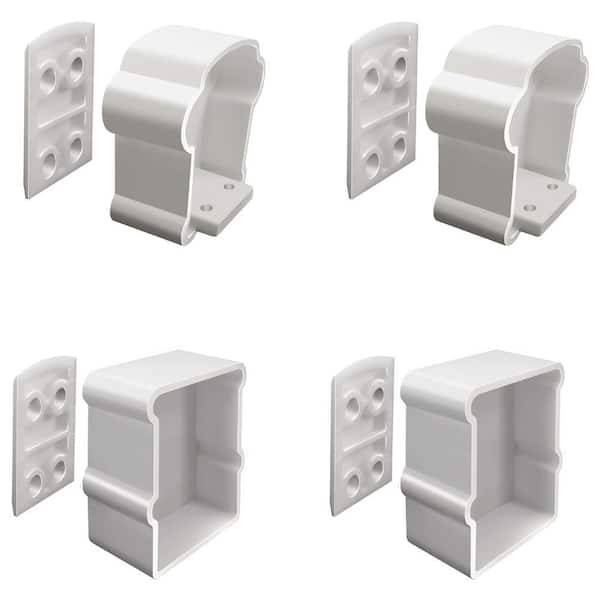 Vinyl White Extra Bella Premier Series Bracket Rail Kit73012494 The