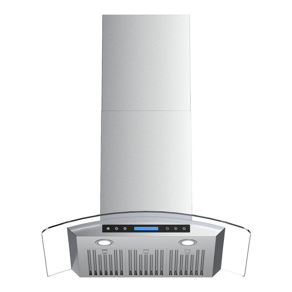 36 in. 900 CFM Ducted Wall Mount Downdraft System in Stainless Steel with Tempered Glass Touch and Gesture Control price history on PriceWatchPro