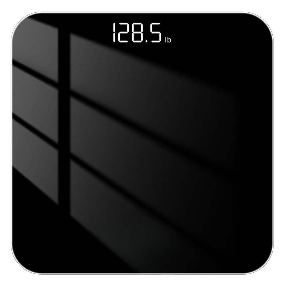 1-Piece 400 lb. Digital Bathroom Scale for Body Weight High-Precision 4-Sensor Accuracy, Safe Rounded Corners in Black price history on PriceWatchPro