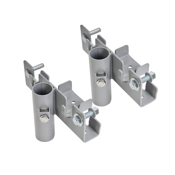 Gray Polyester Powder Coated Stainless Steel Connecting Bracket for Dock Sections in Boat Dock Systems, 2-Pack
