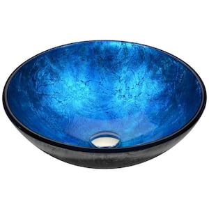 Jonas Vessel Sink in Frosted Blue