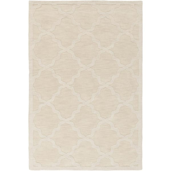 Livabliss Central Ivory Trellis 6 ft. x 9 ft. Indoor Area Rug