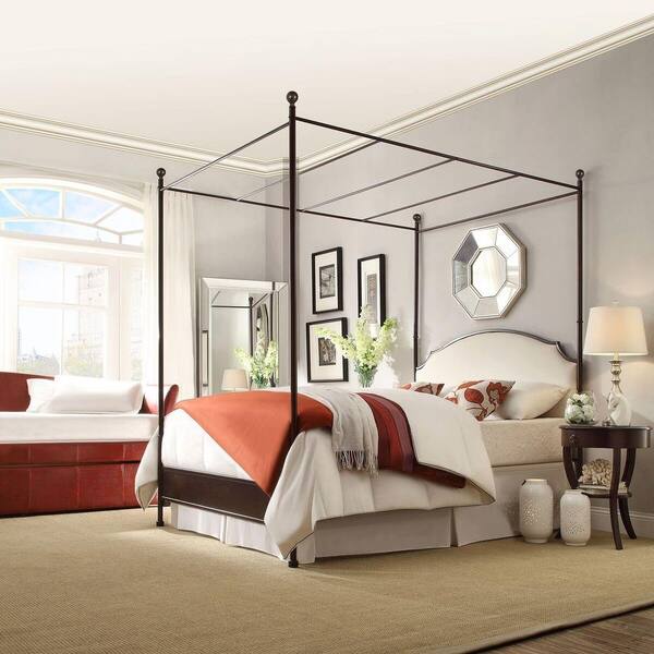 HomeSullivan Bridgewater Antique Bronze Full Canopy Bed