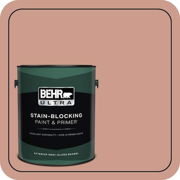 BEHR ULTRA 1 gal. #210F-5 Artifact Semi-Gloss Enamel Exterior Paint & Primer