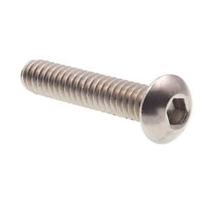 #10-24 x 1 in. Grade 18-8 Stainless Steel Hex Allen Drive Button Head Socket Cap Screws (10-Pack)