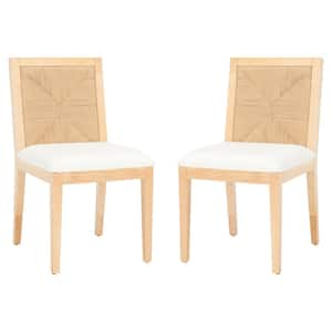 Emilio Natural 18.5 in. Wood Dining Chair Set of 2