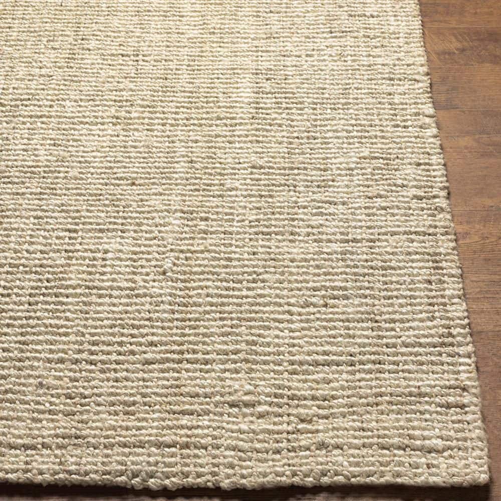 Ivory Flat Woven Handmade Jute Area Rug, 2' x 3'