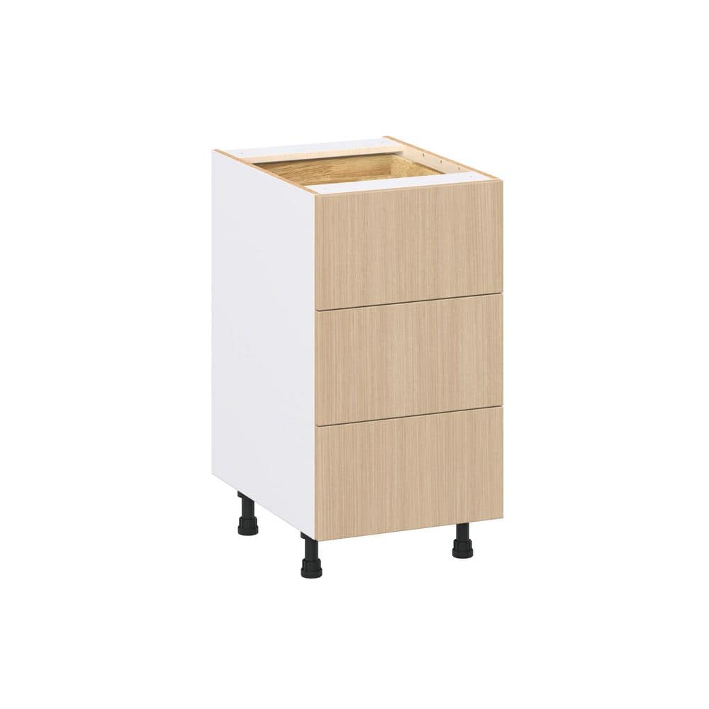 Timberline 18 in. W x 24.5 in. D x 34.5 in. H Assembled Shaker Drawer Base Kitchen Cabinet in Mojavi Oak with 4-Drawers price history on PriceWatchPro