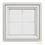 JELD-WEN 23.5 in. x 23.5 in. V-4500 Series White Vinyl Right-Handed ...