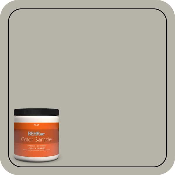 BEHR PREMIUM PLUS 8 oz. #PPU25-07 Arid Plains Flat Interior/Exterior Paint & Primer Color Sample