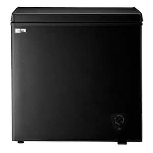 5.5 cu. ft. Manual Defrost Chest Freezer with 7 Digital Temperature Control and 3 Adjustable Storage Baskets in Black