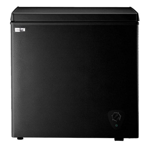 5.5 cu. ft. Manual Defrost Chest Freezer with 7 Digital Temperature Control and 3 Adjustable Storage Baskets in Black