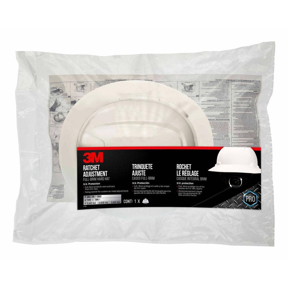 3m White Full Brim Non Vented Hard Hat With Ratchet Adjustment Chh Fb R W6 The Home Depot