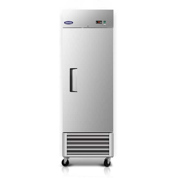 27 in. 23 cu. ft. Commercial Reach in Upright Refrigerator in Stainless Steel with 1-Solid Door, ETL Approved