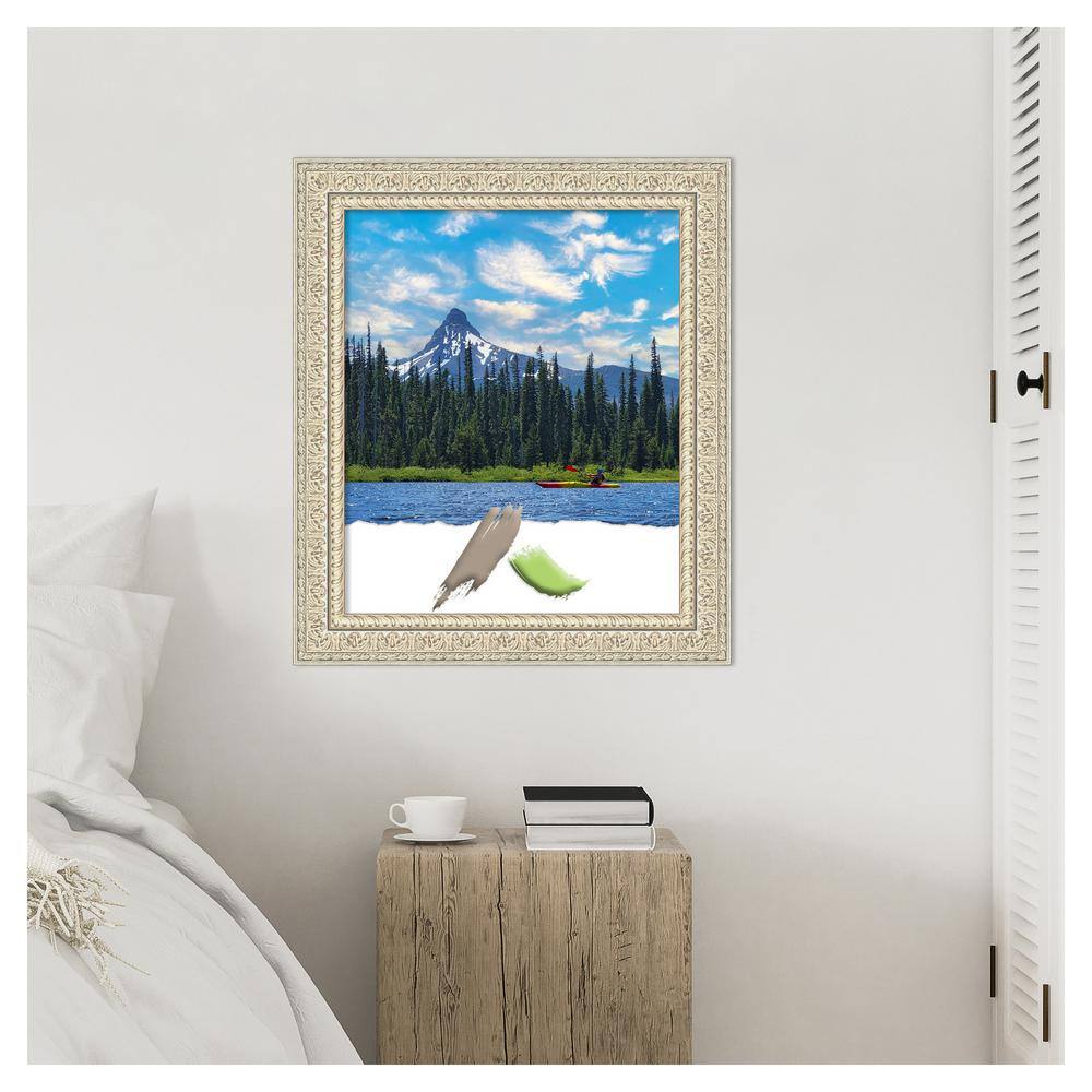 Fair Baroque Cream and Brown Wood Picture Frame