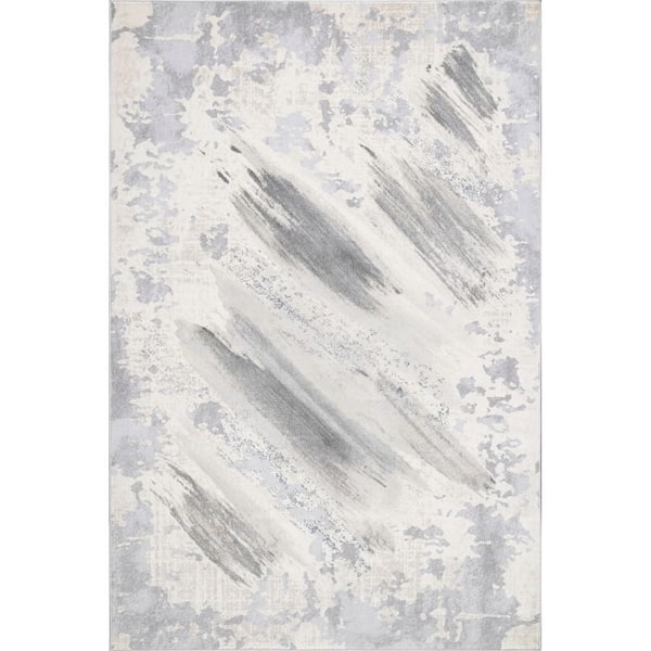 nuLOOM Chroma Abstract Gray 4 ft. x 6 ft. Area Rug