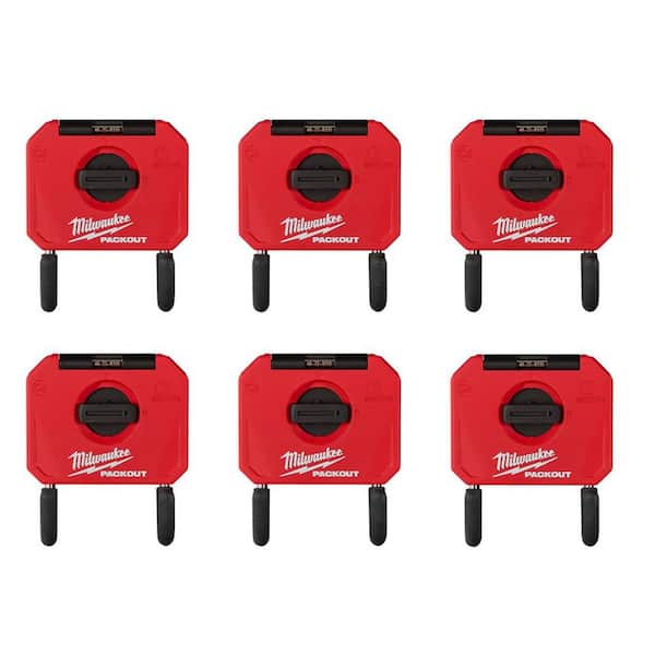 Milwaukee PACKOUT Small Curved Utility Hook (6-Pack)