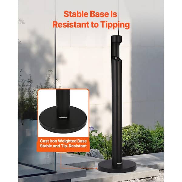 SKYSHALO Cigarette Butt Receptacle, Commercial Cylinder Cigarette Butt  Container, Freestanding and Weatherproof Outdoor Ashtray  SYYHTLSKYZTTAS64YV0-SK0428