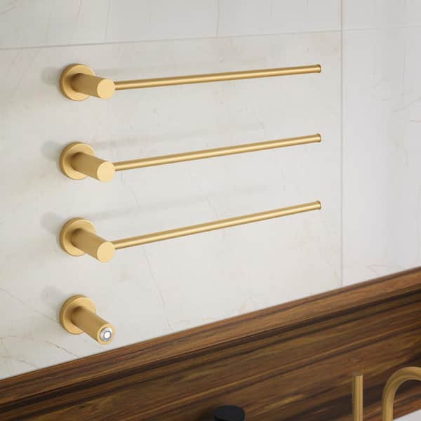 Swiss Madison Claire 3-Bar Electric Towel Warmer in Brushed Gold