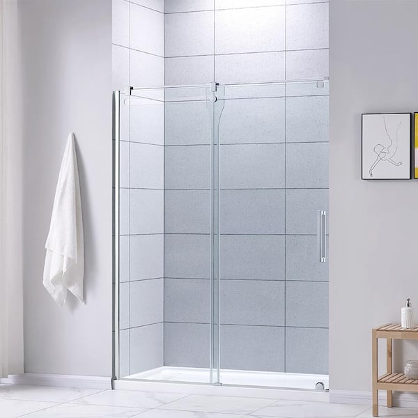 32 in. W x 60 in. L Alcove Shower Pan with Reversible Drain in White