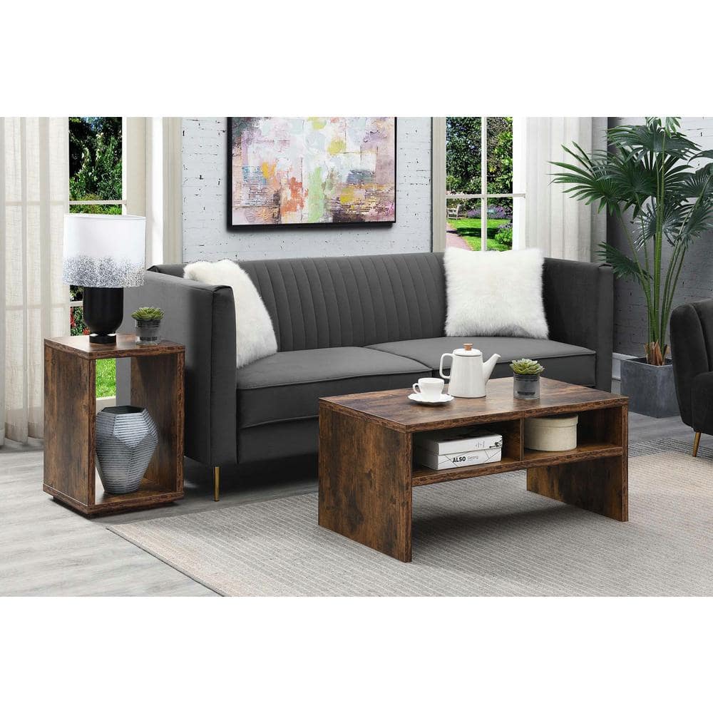 Espresso Northfield Admiral 40" Rectangular Coffee Table with Shelves