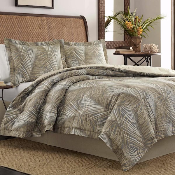 Raffia Palms Botanical Cotton Comforter Set