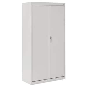 Supply ( 30 in. W x 66 in. H x 18 in. D ) Freestanding Cabinet with 3 Fixed Shelves in Dove Gray