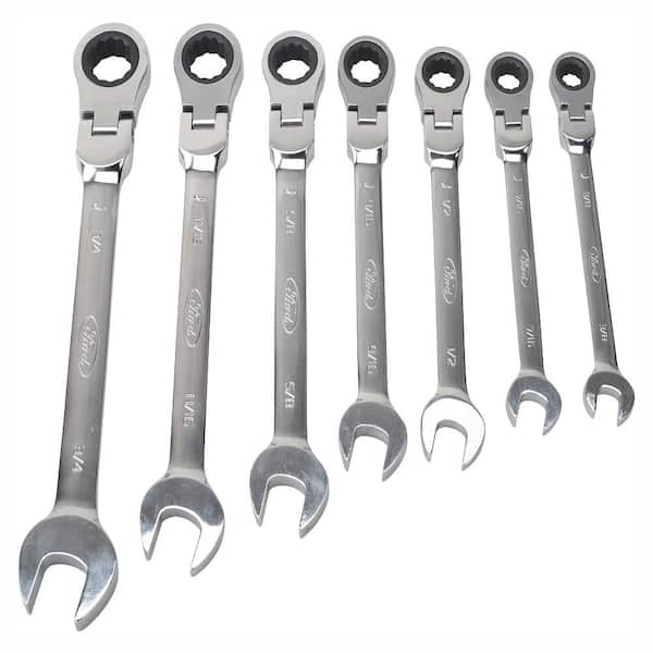 Unbranded Flexible Geared Wrench Set (7-Piece)