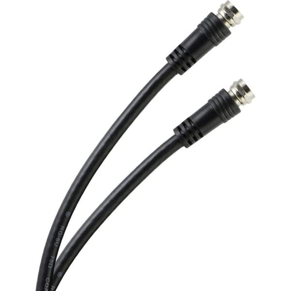 GE 6 ft. RG6 Coaxial Cable - Black