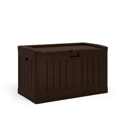 Rubbermaid FG374301 6 Wide Polyethylene Outdoor Storage Box - Sandstone