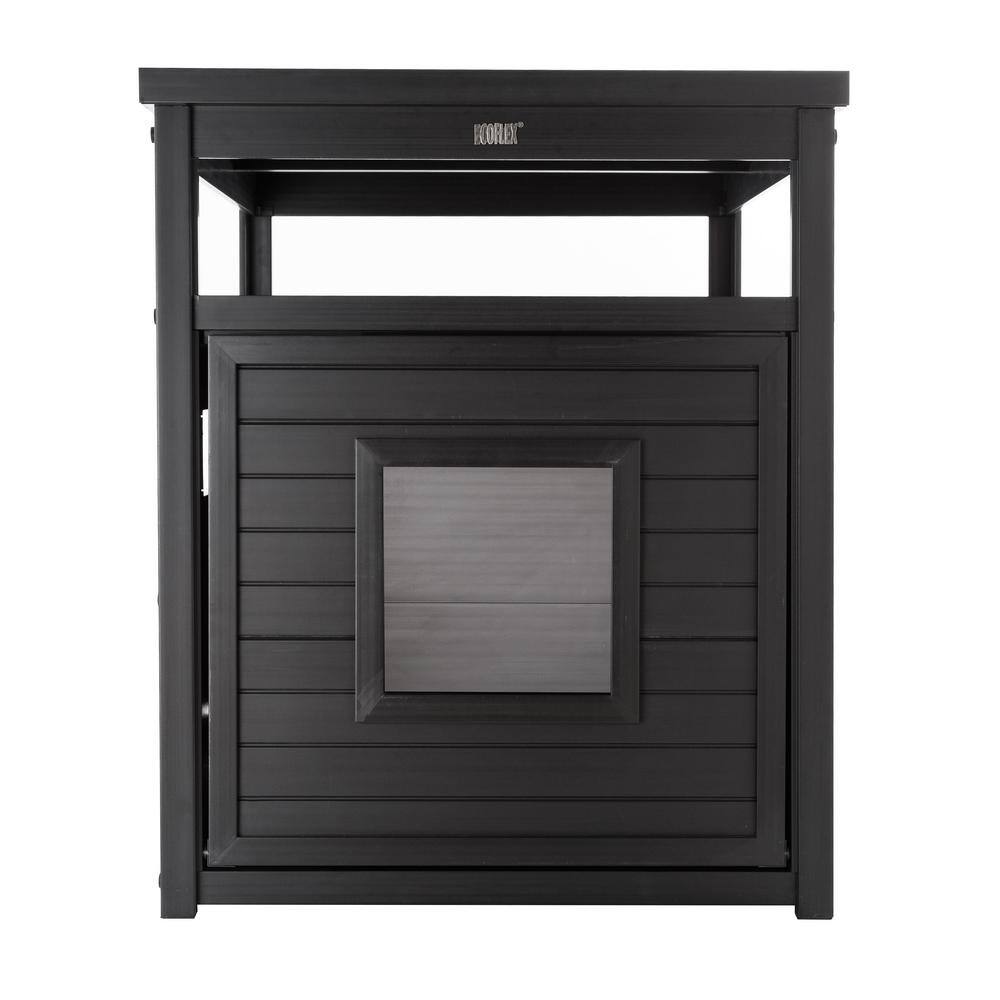 Espresso ECOFLEX Jumbo Litter Box Enclosure End Table