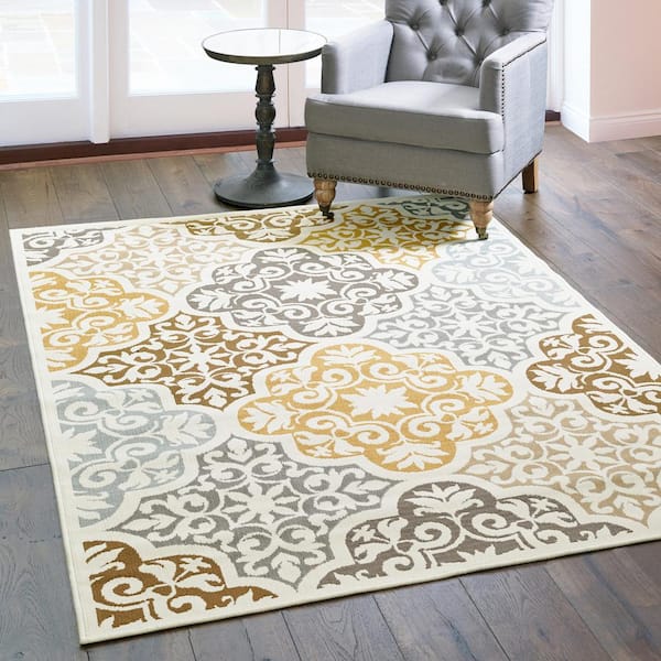 Sumba Beige 9 ft. x 13 ft. Area Rug