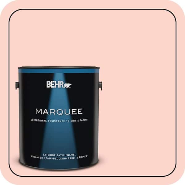 BEHR MARQUEE 1 gal. #190A-2 Coral Mantle Satin Enamel Exterior Paint & Primer