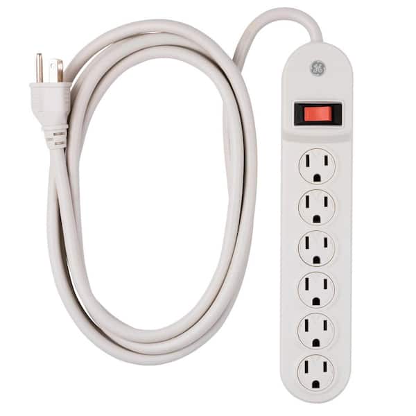 GE 6-Outlet Grounded Power Strip