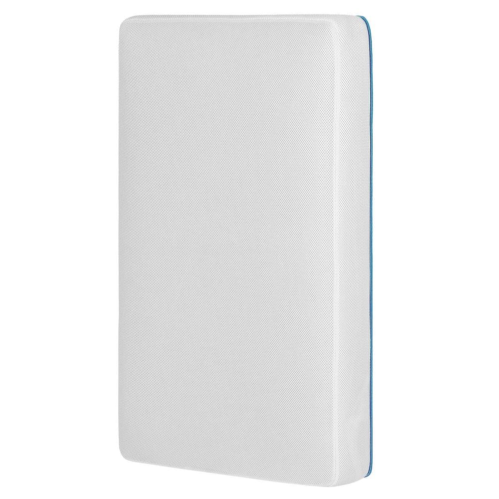 Dreamy Blue and White Memory Foam Mini Crib Mattress