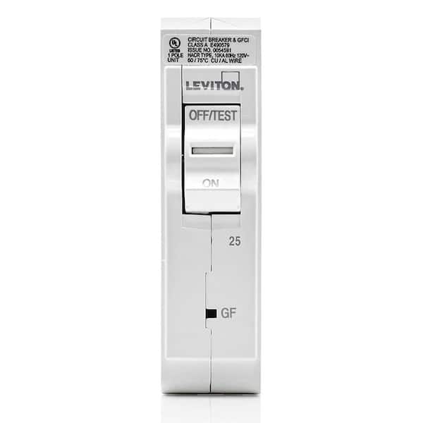 Branch Circuit Breaker, GFCI 1-Pole 25 Amp 120-Volt, Hydraulic Magnetic LB125-GF