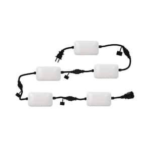 2-Pack Linkable 50 ft. 50-Watt 5 Adjustable Light Head White Strip Light Fixture
