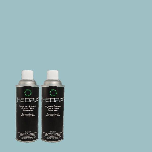 Hedrix 11 oz. Match of 2A47-3 Dewfall Semi-Gloss Custom Spray Paint (2-Pack)