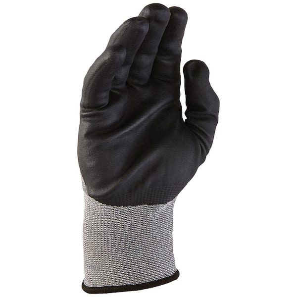 Klein Tools 60673 Knit Dipped Gloves, Cut Level A1, Touchscreen, X-Large, 1-Pair